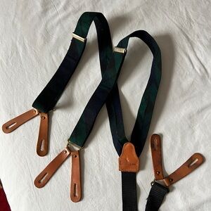 Polo by Ralph Lauren Green and Black Suspenders